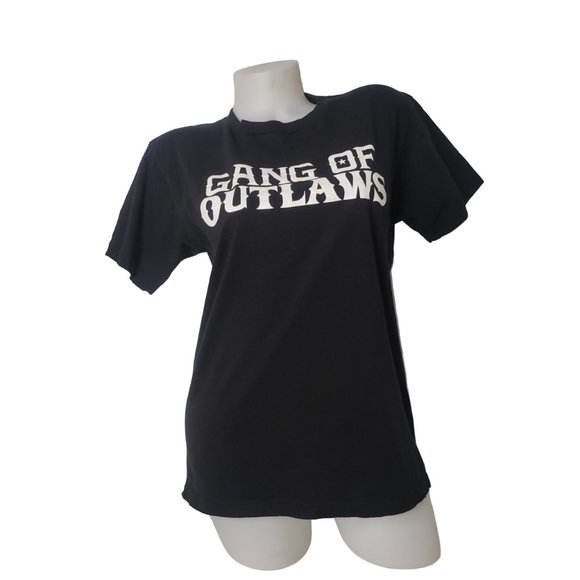 GANG OF OUTLAWS Black Concert T Shirt Size Medium - Picture 7 of 8